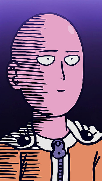 Saitama Stare: One-Punch Man , Saitama (One-Punch Man), Anime, One-Punch Man HD phone wallpaper