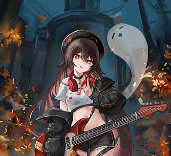 Hu Tao, Genshin Impact, anime game HD wallpaper