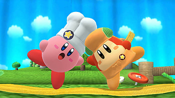 Cute Waddle Dee, Kirby's adorable companion, Whimsical artwork, Fan-favorite character HD wallpaper
