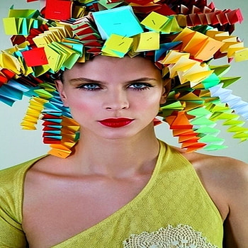 COLORFUL HEAD ART, colorful, model, art, decor, head, woman HD wallpaper