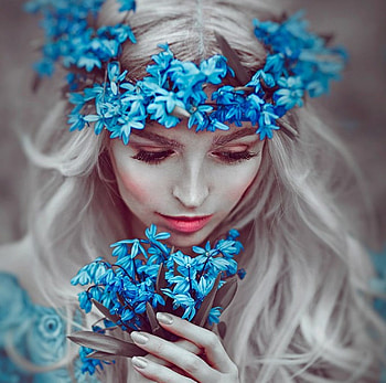 Beauty, lady, model, abstract HD wallpaper