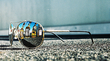 Reflection, abstract, graphy, 3d, sunglasses, people HD wallpaper