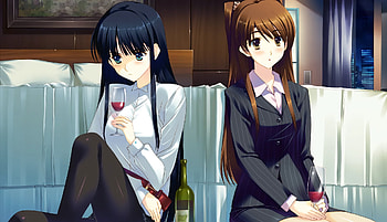 White Album 2 Anime Featuring Elegant Characters in a Cozy Setting, Anime, White Album 2 HD wallpaper