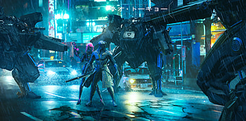 Neo Japan , scifi, japan, neon, cyberpunk, artist, artwork, digital-art, deviantart HD wallpaper