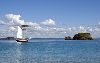 Nature, Sky, Sea, Clouds, Ship HD wallpaper