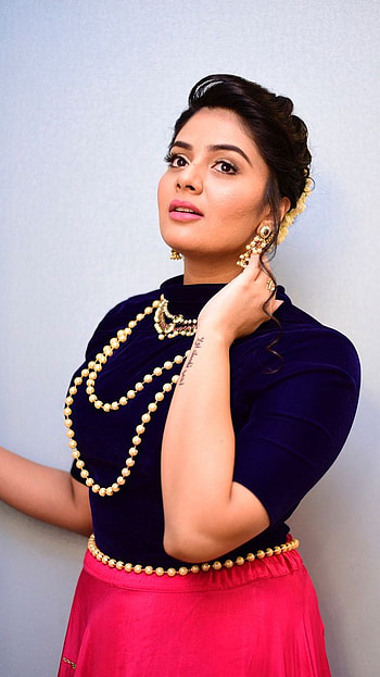 Sreemukhi, telugu actress, model HD phone wallpaper