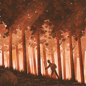 Trees, Art, Forest, Traveller, Traveler HD phone wallpaper
