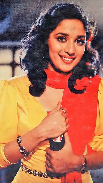 Madhuri Dixit, bollywood actress, vintage, sajan HD phone wallpaper