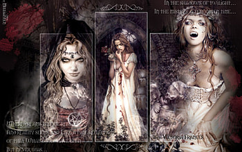vampire, woman HD wallpaper