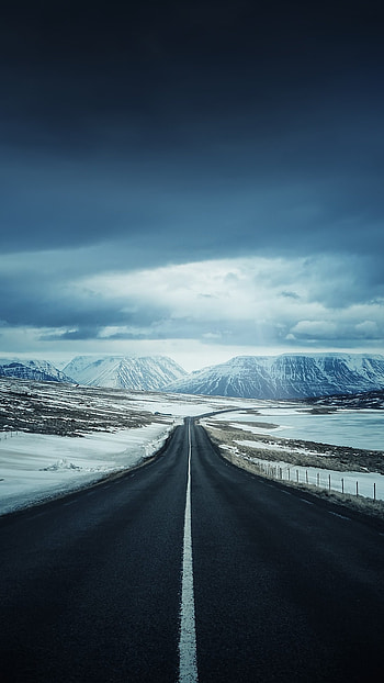 Iceland, Highway HD phone wallpaper