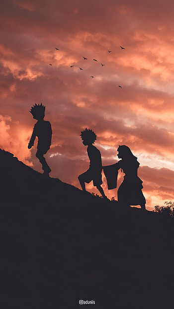 Hunter x Hunter, alluka, cloud, sky, gon, hxh, manga, killua, hunterxhunter, anime HD phone wallpaper