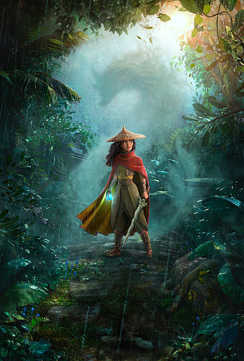 Raya and the Last Dragon, 2021 movie poster, animation movie HD phone wallpaper