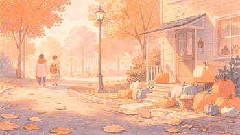 October Glow — Autumn Aesthetic HD wallpaper