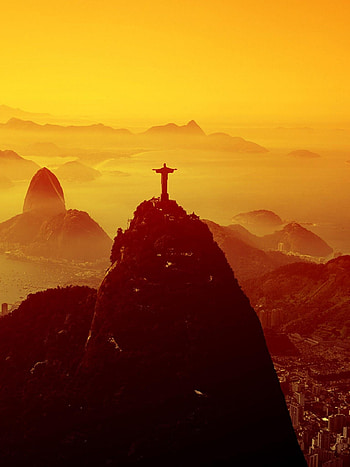 Rio de Janeiro, Travels, Brazilian statue, Mobile HD phone wallpaper