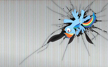 Broken Tv Screen Rainbow Rainbow dash HD wallpaper