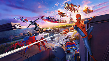 Marvel Disneyland , marvel, disneyland, superheroes, spiderman, iron-man, black-panther, captain-marvel, doctor-strange HD wallpaper