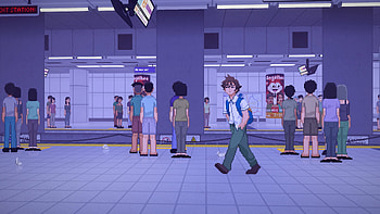 Until Then: Pixel Art Train Station - Ultra, video game, Until Then, train station, pixel art HD wallpaper