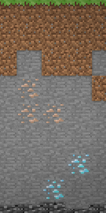 Minecraft Background, pixel art, video game, Minecraft HD phone wallpaper
