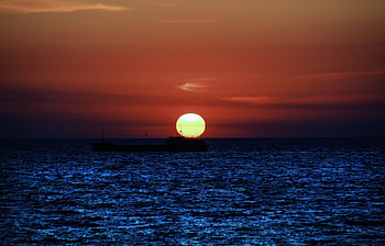 Landscape, Sunset, Sky, Sea, Sun HD wallpaper