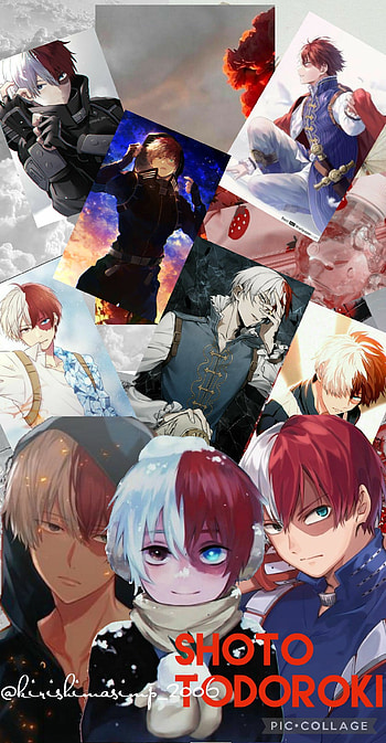 Shoto todoroki, red, white, mha, bnha, class 1a, cute, anime HD phone wallpaper