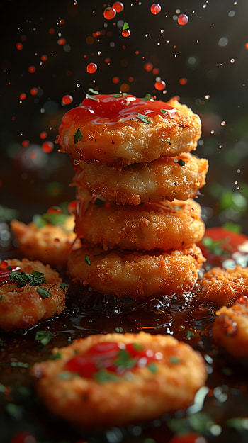 Crispy Chicken Nuggets Delight - Mobile HD phone wallpaper