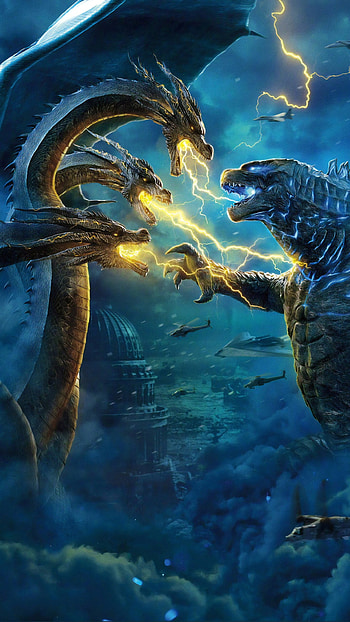 Godzilla vs King Ghidorah, Godzilla HD phone wallpaper