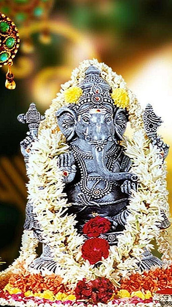 Ganpati, vighn harta maharaj, god, bhakti HD phone wallpaper