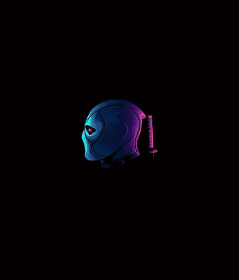 Deadpool, minimal, headshot, art HD phone wallpaper