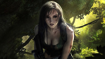 Lara Croft Tomb Raider , lara-croft, tomb-raider, games, artist, artwork, digital-art, artstation HD wallpaper