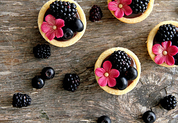 Flowers, Food, Berries, Blackberry, Typography, Registration, Cakes HD wallpaper