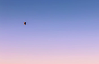 Sky, Minimalism, Flight, Balloon, Gradient HD wallpaper