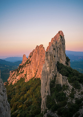 Nature, Trees, Sky, Rocks, Vertex, Top, Relief HD phone wallpaper