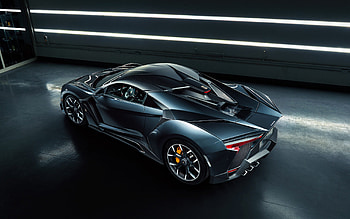 Lykan HyperSport, rear view, exterior, black hypercar, black Lykan HyperSport, W Motors HD wallpaper
