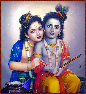 KRISHNA ART, Krishna Balaram HD phone wallpaper