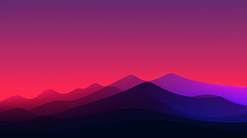 Mountains Minimal Evening , mountains, minimalism, minimalist, evening, artist, artwork, digital-art HD wallpaper