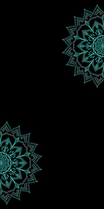 Green things, awesome, minimal, mandala, cool, unique, black, dark, boho HD phone wallpaper
