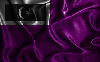 Marang Terengganu District flag, , district of Terengganu, silk wavy flags, Day of Marang Terengganu District, fabric flags, Flag of Marang Terengganu District, 3D art, Asia, Marang Terengganu District, Malaysia HD wallpaper