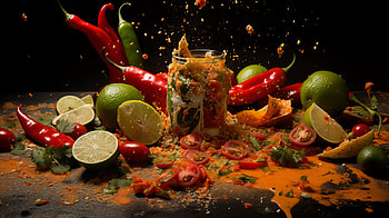 Vibrant Salsa Explosion, food, salsa (food), salsa, spices HD wallpaper