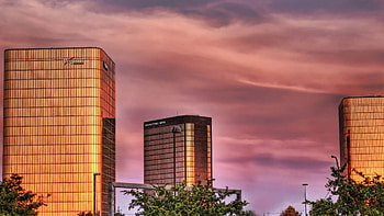 Cities, Sunset, Sky, Building, Skyscrapers HD wallpaper