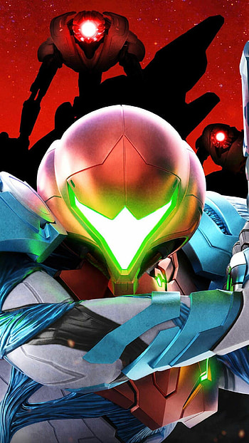 Metroid Dread, Intense sci-fi action, Dread-themed environment, Metroid franchise HD phone wallpaper