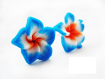 Blue Flowers, blue, flowers, abstract, graphy HD wallpaper