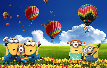 Summer Minions HD wallpaper