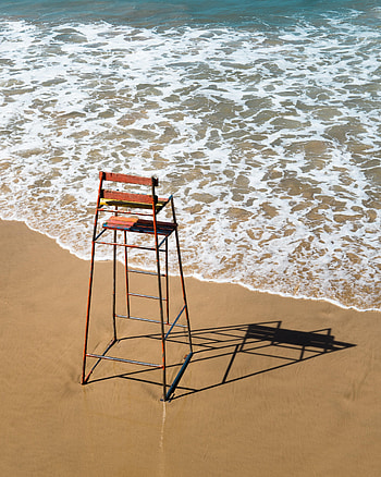 Water, Sea, Beach, Sand, Miscellanea, Miscellaneous, Chair HD phone wallpaper