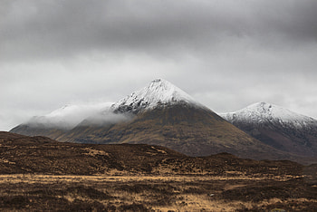 Nature, Clouds, Mountain, Vertex, Top, Fog, Snow Covered, Snowbound HD wallpaper