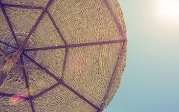 Sun, Summer, Shine, Light, Miscellanea, Miscellaneous, Shadow, Umbrella, Shelter HD wallpaper