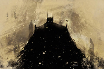 Dark Batman Shadow, batman, superheroes, digital-art, artwork, deviantart HD wallpaper