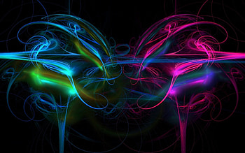 Abstract, Shine, Light, Lines, Paint, Form HD wallpaper