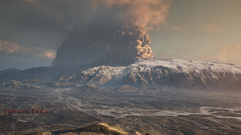 Hellblade II Senua's Saga - Volcanic Eruption Landscape, Senua's Saga: Hellblade II, video game HD wallpaper