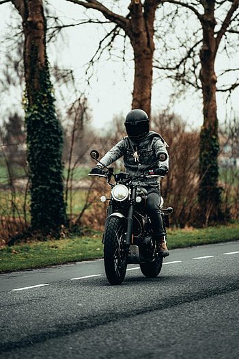 Motorcycles, Road, Motorcyclist, Helmet, Motorcycle, Headlight HD phone wallpaper