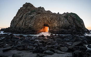 Keyhole Arch Pfeiffer Beach, keyhole, pfeiffer, beach, arch HD wallpaper